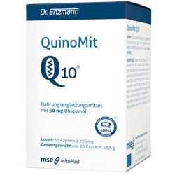 QuinoMitQ10 (Куиномит) Q10 в капсулах с убихинолом 50 mg, 60 шт