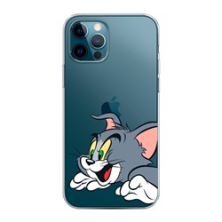 Силиконовый чехол Кот Том на iPhone 12 Pro