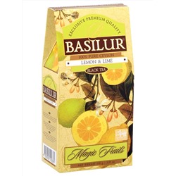 Чай чёрный Basilur Волшебные фрукты «Лимон и лайм», 100 г