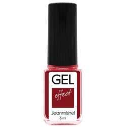 JEANMISHEL mini GEL-эффект лак д/н 6мл. №253 Красно-коралловый матовый  (*24)