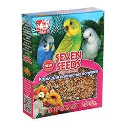 Корм Seven Seeds SUPERMIX для волнистых попугаев, 1 кг