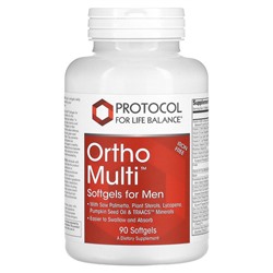 Protocol for Life Balance Ortho Multi, Мужские Мультивитамины - 90 капсул - Protocol for Life Balance