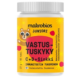 Витамины для детей  MAKROBIOS Juniori Vastustuskyky 60tab