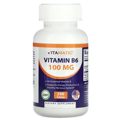 Vitamatic Витамин B6, 100 мг, 250 таблеток