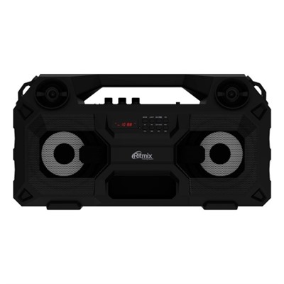 Мини аудио система Ritmix SP-690B, Bluetooth, MP3/FM/AUX/Light/Mic, черная
