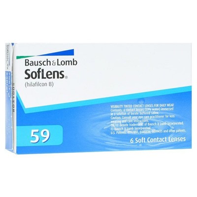 Контактные линзы Soflens 59, 6/8,6 в наборе 6 шт.