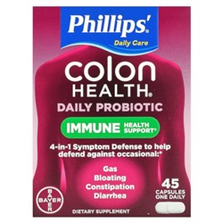 Phillips' Ежедневный пробиотик Colon Health, 45 капсул