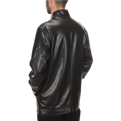 P2147 BLACK Куртка из эко-кожи мужская