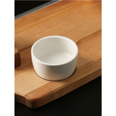 Подарочный набор для подачи шашлыка: доска - тарелка 40×18×5,5 см, шампур 1 шт, опахало, соусник, берёза