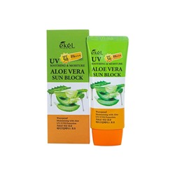 Ekel ALOE VERA SUN BLOCK Смягчающий солнцезащитный крем с экстрактом алое