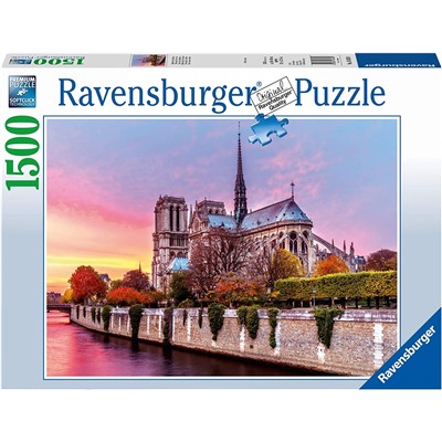 Ravensburger. Пазл карт. 1500 арт.16345 "Живописный Нотр-Дам"