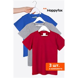 Набор детских футболок 3 шт. Happy Fox