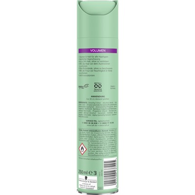 Schwarzkopf Taft Haarspray Volumen Haltegrad 3 mittlerer Halt, Тафт Лак для волос для объема без утяжеления средней фиксации 3, 250 мл