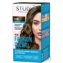 Студио "Fashion Color" Стойкая краска д/в тон 6.00 Тёмно-русый 50/50/15мл.(6) / 95603