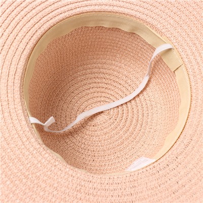 Шляпа для девочки, цвет розовый, размер 52