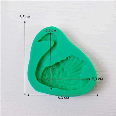 Силиконовый молд Лебедь (левый)