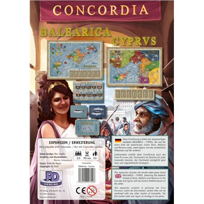 Наст. игра "Concordia: Balearica-Cyprus" (Конкордия: Балеарские ост-ва Кипр) арт.PDV09724