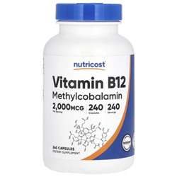 Nutricost Vitamin B12, 2,000 mcg, 240 Capsules