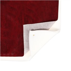 Комплект для перетяжки мебели, 50 × 50 см: иск.кожа, поролон 20 мм, бордовый