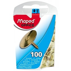 Maped. Кнопки металлические 100 шт в диспенсере арт.311011