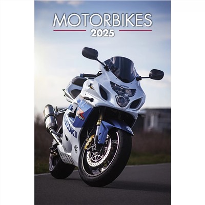 Календарь на ригеле 2025 год Motorbikes (Мотоциклы) 2025 ISBN 978-5-00241-124-5