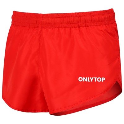 Шорты короткие беговые ONLYTOP, с подтрусниками, red, р. 48