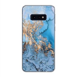 Силиконовый чехол Морозная лавина синяя на Samsung Galaxy S10E