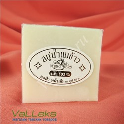 Безсульфатное рисовое мыло K.Brothers Rice Milk Soap, 60 гр