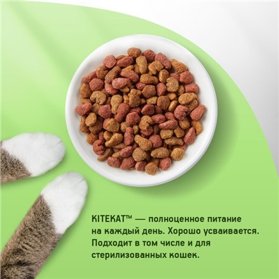 Сухой корм KiteKat "Мясной пир" для кошек, 1,9 кг