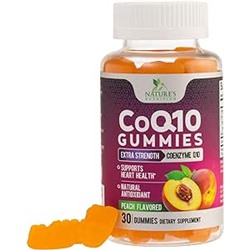 CoQ10 Gummies, CoQ10 100 mg Supplement for Heart Health Support & Cellular Energy Production - Gluten Free Vegan & Non-GMO Antioxidant with Max Absorption Coenzyme Q10 Gummy Supplements - 30 Gummies