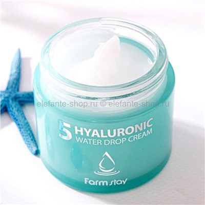 Крем для лица FarmStay Hyaluronic 5 Water Drop Cream 80g (106)