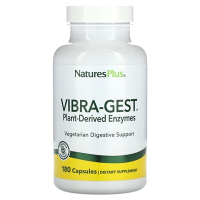 NaturesPlus Vibra-Gest - 180 капсул - NaturesPlus