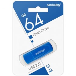 Флеш-диск 64GB Smart Buy Scout синий