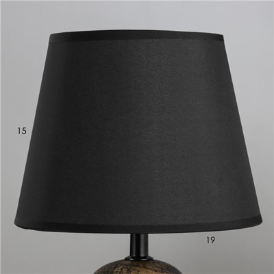 Настольная лампа "Аурика" Е27 40Вт черно-золотой 20х20х32 см