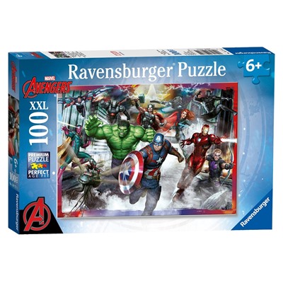 Ravensburger. Пазл карт. 100 арт.10771 Marvel  "Команда мстителей"