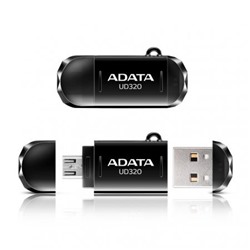 64Gb A-Data UD320, совместим с Android, USB/microUSB (AUD320-64G-RBK)