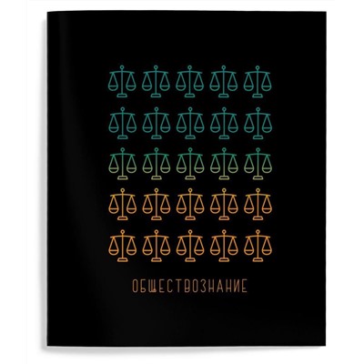 Тетрадь 48 л. клетка,Обществознание ,КОНТРАСТНЫЕ ПРЕДМЕТЫ мел. карт. твин-лак