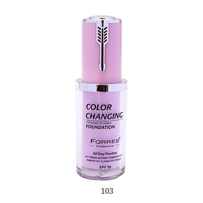 Акция!!! FARRES /4035-103/ Тональный крем "Color Changing" подстраивающийся (Розовый).12