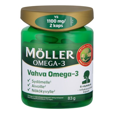 Витамины Moller  Vahva omega-3 (самый сильный) 70 шт
