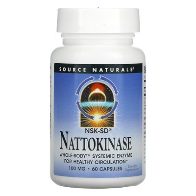 Source Naturals Nattokinase - 100 мг - 60 капсул - Source Naturals