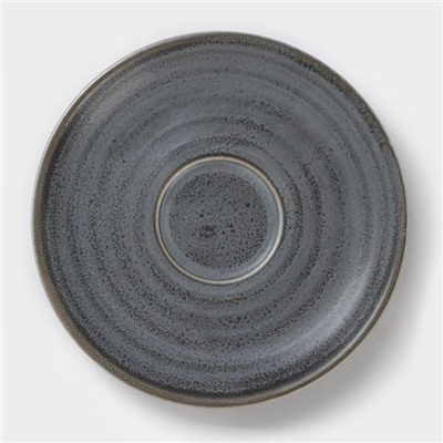 Чайная пара фарфоровая Magistro Urban, 2 предмета: чашка 200 мл, блюдце d=14,2 см, цвет серый