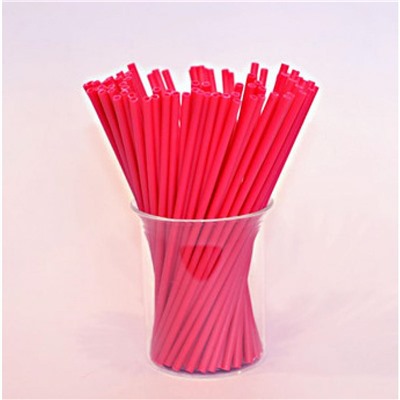 Палочки для кейк-попсов пластиковые 11 см 50 шт Красные