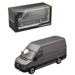 Cararama. Модель 1:24 "Volkswagen Crafter Van" металл. серый арт.32677