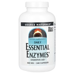 Source Naturals Ежедневные важные ферменты - 500 мг - 240 капсул - Source Naturals