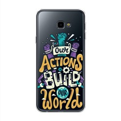 Силиконовый чехол Our Actions на Samsung Galaxy J4 Plus (Core)