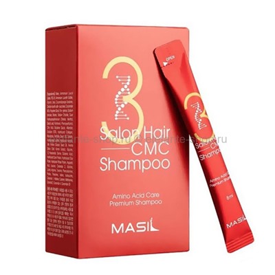 Восстанавливающий шампунь с керамидами Masil 3 Salon Hair CMC Shampoo 20х8ml (51)