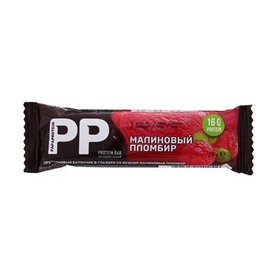 Протеиновый батончик PAPAPROTEIN  со вкусом малиновый пломбир, 50г