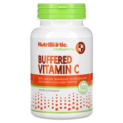 NutriBiotic Immunity, Буферный витамин С, 100 капсул без глютена