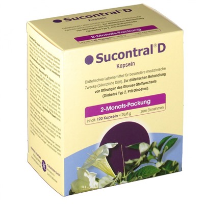 Sucontral (Суконтрал) D Diabetiker Kapseln Витаминно-минеральный комплекс при диабете, капсулы, 120 шт