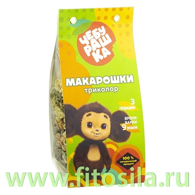 ЧЕБУРАШКА Макарошки Триколор 250г